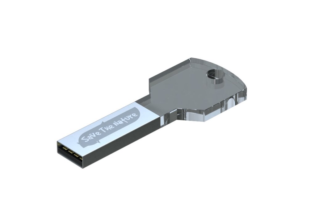 USB in plexiglas con LED